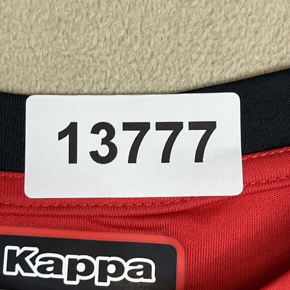 Kappa Shirt Unisex Extra Large‎ Red Black Paderno Performance Short Sleeve NWD - Picture 12 of 12